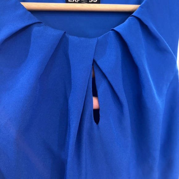 Express Fit & Flare Mini Dress - Blue Size 4 - Picture 7 of 9